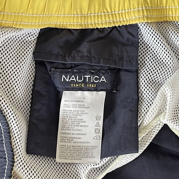 Nautica Men's Quick Dry Large Nylon 8" Swim Trunks Navy - Picture 9 of 14